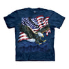 The Mountain Eagle Talon USA Flag Adult Unisex T-Shirt-Cyberteez