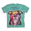 The Mountain Pit Bull Smile Adult Unisex T-Shirt-Cyberteez