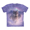 The Mountain Northern Lights Adult Unisex T-Shirt-Cyberteez