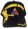 US Army Hat 3rd Armored Division Spearhead Black Adjustable Cap-Cyberteez