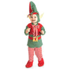 Christmas Santa Elf Red & Green Infant or Toddler Size Costume-Cyberteez