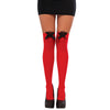 Spider Girl Women's Thigh High w/ Bow Stockings-Cyberteez