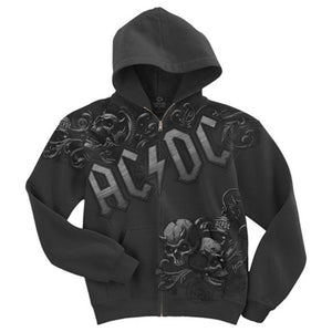 AC/DC Night Prowler Zip Hoody Sweatshirt-Cyberteez