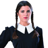 Addams Family Wednesday Women's Black Braids Costume Wig-Cyberteez