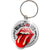 Rolling Stones 50 Years Tongue Logo Metal Keychain Keyring