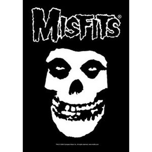 MISFITS Fiend Skull Tapestry Cloth Poster Flag Wall Banner 30" x 40"-Cyberteez