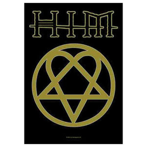 HIM Heartagram Logo Tapestry Cloth Poster Flag Wall Banner 30" x 40"-Cyberteez