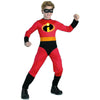 Incredibles Dash Costume Boys Classic Child Kids Jumpsuit-Cyberteez
