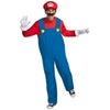Mario Men's Deluxe Super Mario Brothers Jumpsuit Costume-Cyberteez