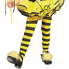 Bumble Bee Yellow Black Striped Girls Tights Toddler Child Kids Size Costume-Cyberteez