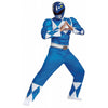 Power Rangers Blue Ranger Men's Classic Muscle Muscle Chest Costume-Cyberteez