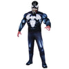 Venom Black Spider Man Men's Deluxe Muscle Chest Costume-Cyberteez