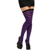Striped Black/Purple Womens Girls Thigh High Stockings 8543-Cyberteez