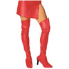 Boot Tops Red Thigh High Faux Leather Women's Costume Accessory-Cyberteez