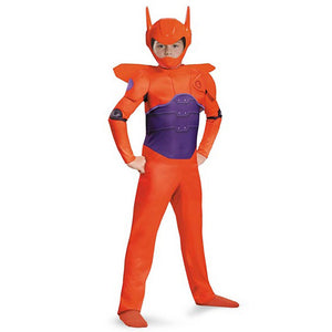 Big Hero 6 Red Baymax Costume Boys w/ Wings Classic Boys Child Kids Outfit-Cyberteez