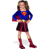 Supergirl Costume Dress w/ Cape Girls Child Kids Youth Deluxe Superman Outfit-Cyberteez