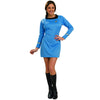 Star Trek Costume Women's Deluxe Dress Original Series Uniform Science Blue-Cyberteez