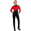 Star Trek Costume Women's Next Generation Uniform T-Shirt Commander Red-Cyberteez