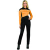 Star Trek Costume Women's Next Generation Uniform T-Shirt Operations Gold-Cyberteez