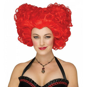 Red Queen Wig Women's Queen of Hearts Alice in Wonderland Costume Accessory-Cyberteez