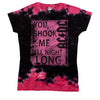 AC/DC Shook Me All Night Long Women's Tie Dye T-Shirt-Cyberteez