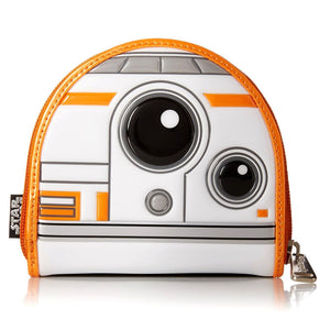 Star Wars BB-8 Faux Patent Leather Coin Bag Zip Wallet Purse-Cyberteez