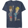 Beavis And Butthead Headbangers Rockin' Out Classic MTV Logo T-Shirt-Cyberteez