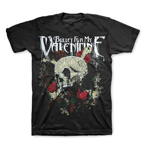 Bullet For My Valentine Skull Roses T-Shirt-Cyberteez