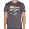 Back To The Future DeLorean Logo Distressed T-Shirt-Cyberteez