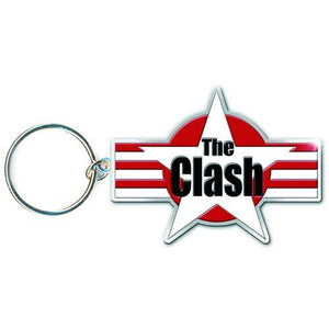 The Clash Star Logo Metal Keychain Keyring-Cyberteez