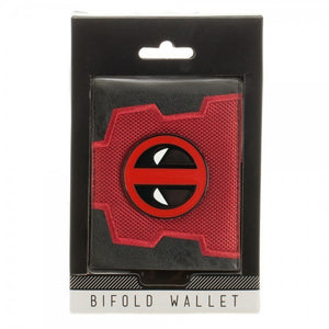 Deadpool Logo Mix Material Bi-Fold Gift Boxed Wallet-Cyberteez