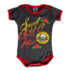 Guns N' Roses Sweet Child O' Mine Charcoal Onesie Kids Infant Childrens Romper Creeper Bodysuit-Cyberteez