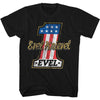 Evel Knievel Number Numbah One Logo BLACK T-Shirt-Cyberteez