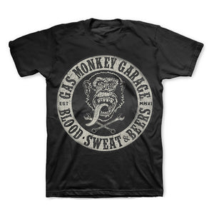 Gas Monkey Garage Circle Blood Sweat And Beers Fast N Loud T-Shirt-Cyberteez