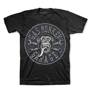 Gas Monkey Garage Faux Monkey Wrenches Patch Fast N Loud T-Shirt-Cyberteez