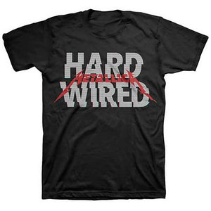 Metallica Hard Wired Glitch Logo Men's T-Shirt-Cyberteez