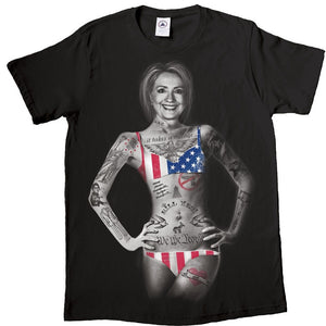 Hillary Clinton Hill Yes Inked Up Tattoo Presidential Candidate T-Shirt-Cyberteez