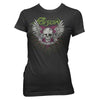 Poison Nothin' But A Good Time Skull Wings Women's T-Shirt-Cyberteez