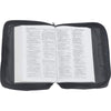 Bible Cover Black Italian Stone Genuine Leather Protective Holy Book Tote Carry Case Bag-Cyberteez