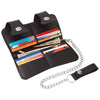 Wallet Chain Black Leather Bi-Fold Biker Rocker Trucker Belt Billfold-Cyberteez