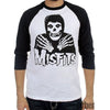 Misfits Crossed Hands Classic Fiend Skull Baseball Jersey T-Shirt-Cyberteez