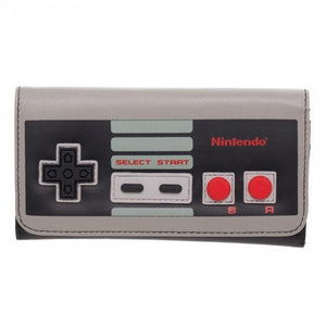 Nintendo Old School Retro Controller Flap Clutch Wallet-Cyberteez