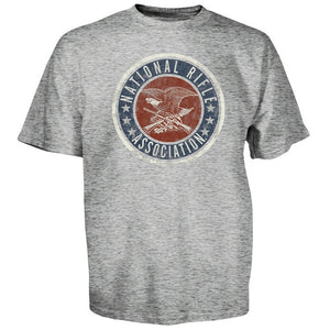 NRA National Rifle Association Logo GRAY T-Shirt-Cyberteez