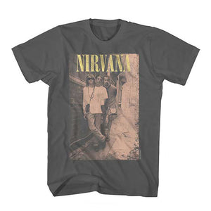 Nirvana Brick Wall Alley Photo T-Shirt-Cyberteez