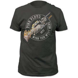 Pink Floyd Charcoal Wish You Were Here 1975 T-Shirt-Cyberteez