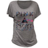 Pink Floyd US Tour 1972 Women's Wide Scoop Dolman T-Shirt-Cyberteez