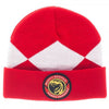 Mighty Morphin Power Rangers RED Adult Fold Cuff Beanie Knit Hat Cap-Cyberteez