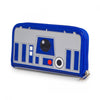 Star Wars Artoo Detoo R2-D2 Patent Zip Around Wallet-Cyberteez