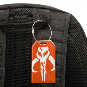 Star Wars Mandalorian Logo Aluminum Back Pack Travel ID Bag Tag-Cyberteez