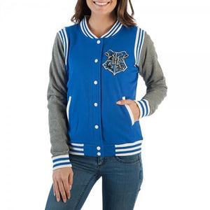 Harry Potter Ravenclaw Quidditch Hogwarts Girls Juniors Varsity Jacket-Cyberteez